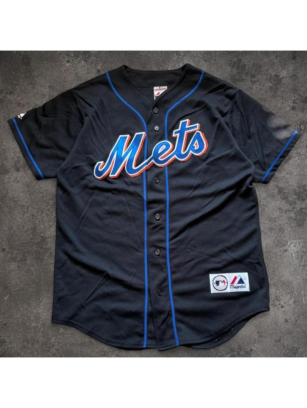 Fire Majestic Athletic New York Mets Wagner baseball jersey